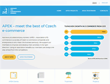 Tablet Screenshot of apek.cz